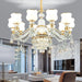 Elegant European Style Crystal Chandelier - Luxury Main Light For Living Rooms Dining And Villa