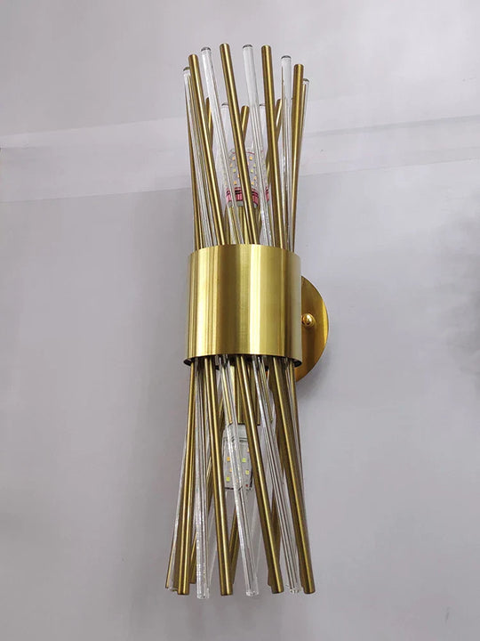 Hazel’s Luxury Gold Led Wall Lamp - Elegant Lighting For Your Foyer And Dining Room Wall Lamp