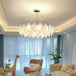 Luxurious Nordic Led Chandeliers - Gold Art Decor Feather Design Ideal For Living Rooms Dining