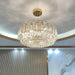 Elegant Led Transparent Crystal Chandelier - A Modern Light Luxury Fixture For Living Room Decor