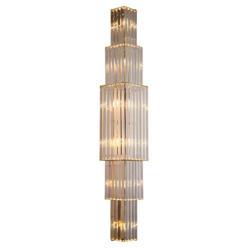 Victoria - Large Crystal Wall Light For Living Room Hall Bedroom Loft Indoor Home Hotel Villa