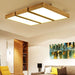 Wood Modern Minimalist Led Ceiling Lamp - Perfect For Bedroom Living Room Dining Kitchen And Study