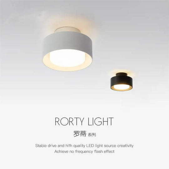 Modern Round Flush Mounted Led Ceiling Lamp - Minimalist Lighting For Bedroom Bathroom And Kitchen