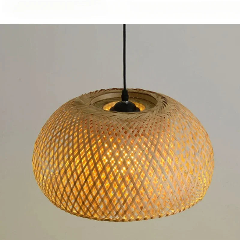 Zen Bamboo And Rattan Woven Chandelier - Exquisite Lighting For Chinese Southeast Asian - Inspired