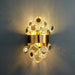 Eliana - New Modern Wall Sconce Lighting For Bedroom Brushed Gold Crystal Lamps Home Decoration Led