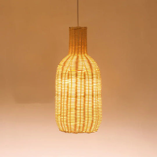 Vintage Handmade Rattan Pendant Light - Creative Lighting For Dining Rooms Cafes Restaurants And