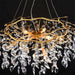 Modern Led Leaf Crystal Ceiling Chandeliers - Elegance For Living Dining And Bedrooms Chandelier