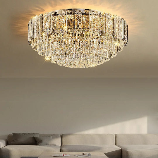 High - End Crystal Ceiling Lamp - Latest Light Luxury Design For Dining Rooms An Exquisite Main