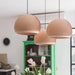 Nordic Round Ball Wooden Pendant Light - Simple And Creative Lighting For Living Room Bedroom