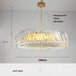 Olivia’s Art Deco Crystal Glass Led Chandelier 100Cm / Gold Frame Warm Light Chandelier