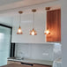 Japanese Style Vintage Brass Glass Chandelier - Elegance For Your Dining And Kitchen Spaces Pendant