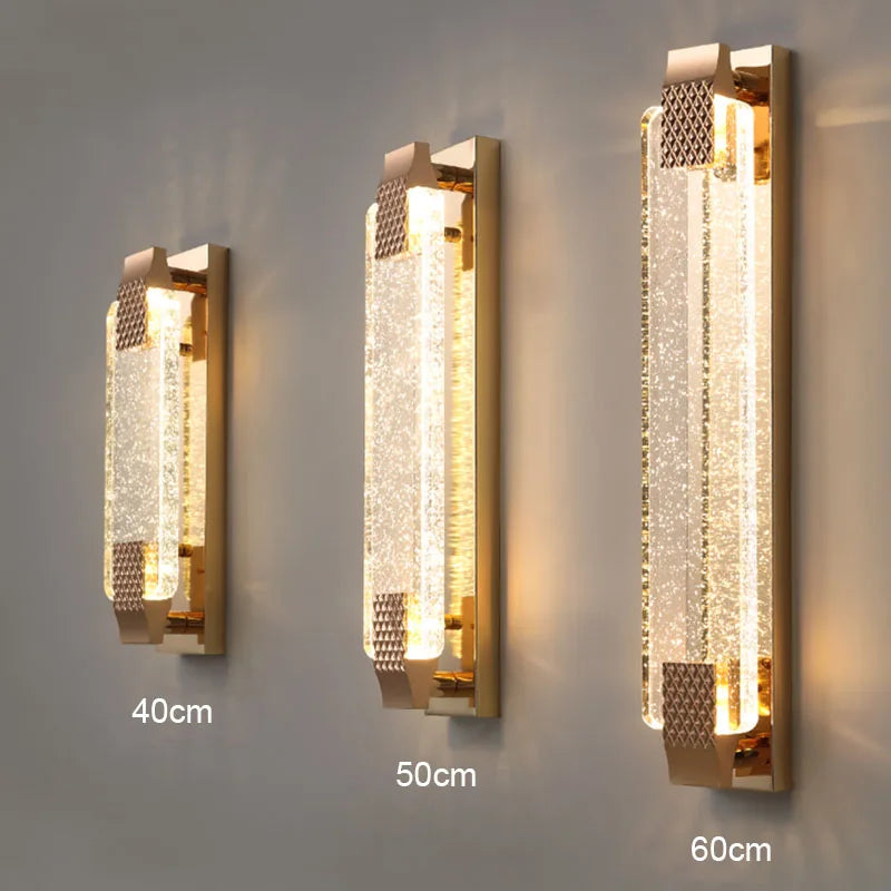 Claire - Modern Luxury Rectangular Bubble Wall Lamp Elevate Your Living Spaces With Contemporary