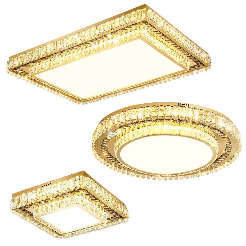 Modern Led Crystal Ceiling Lights - Contemporary Elegance For Bedrooms And Beyond Ceiling Light