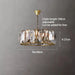 Versatile Dimmable Led Crystal Chandelier - Elegant Lighting Fixture In Gold Chrome And Black