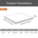 20W Led Flat Panel Light - Square Ceiling Lamp 300X300Mm Cold White Indoor Lighting Ac175 - 265V