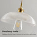 Retro Glass Chandelier Single Head Clear Pendant Lamps Restaurant Tea Room Bar Bedrooms Studio Cafe