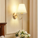 American Fabric Wall Lamp - Led Sconces With Cloth Lampshade For Bedroom Living Room Staircases And