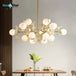 Nordic Led Chandelier - Ginkgo Leaf Design With Acrylic White Leaves For Living Rooms And Bedrooms