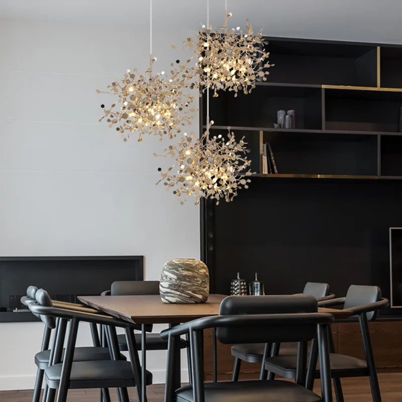 Nordic Simplicity Led Chandelier - Elegant Lighting For Living And Dining Areas Pendant Lights