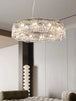 Elegant Chrome Stainless Steel K9 Crystal Chandelier - A Modern Luxury Lighting Fixture For Living