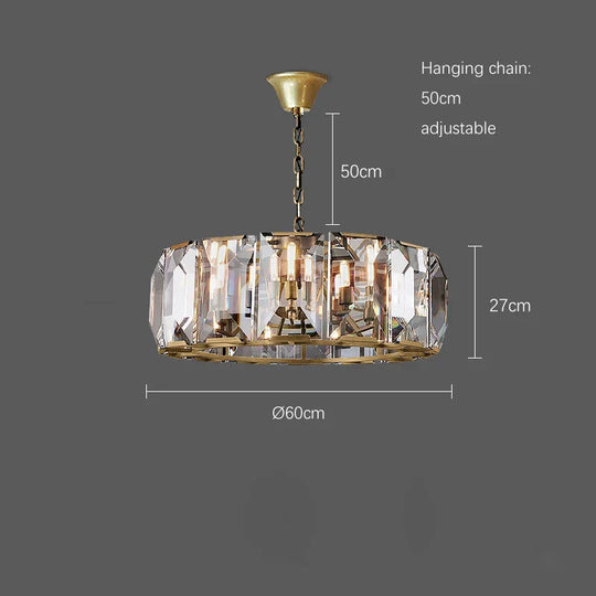 Timeless Classic American Led Crystal Chandelier - Available In Gold Silver And Black Finishes