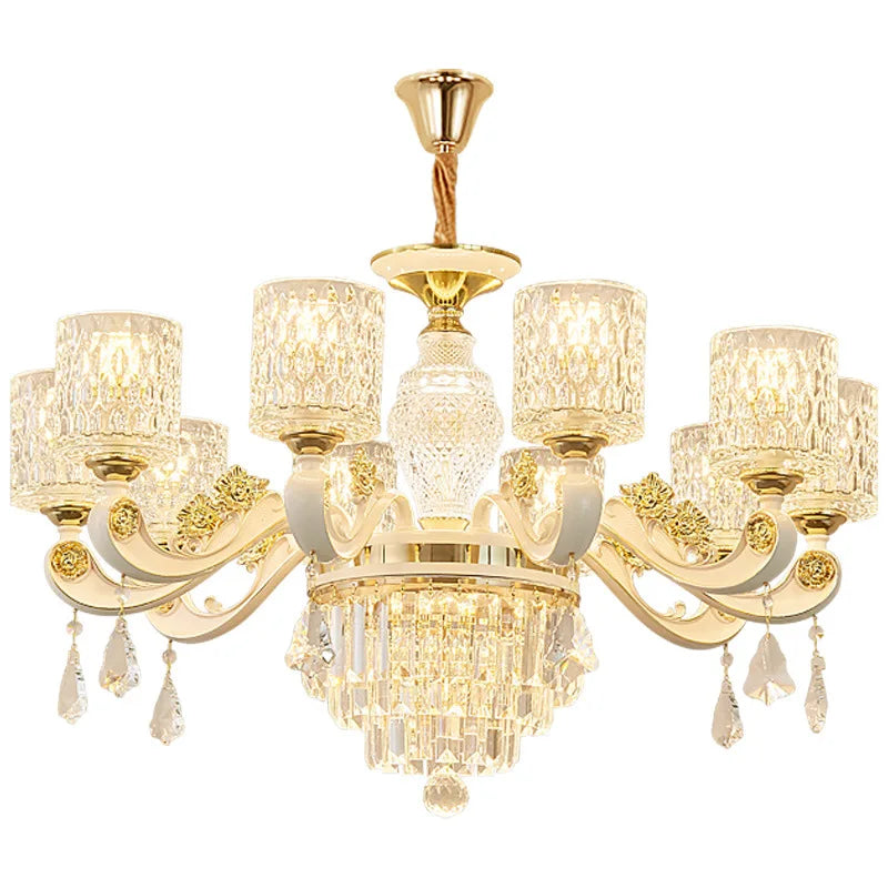 Elegant European Style Crystal Chandelier - A Light Luxury Atmosphere Fixture For Living Rooms