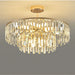 Elegant Modern Crystal Gold Chandelier - Round Smoked Gray Design Perfect For Luxury Living Rooms