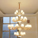 European Style Duplex Building Chandelier - Simple Elegance For Large Living Rooms Hallways And