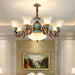 New European Vintage Resin Chandelier - Create A Luxurious Atmosphere In Your Villa Restaurant Or