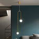 Modern Glass Ball Pendant Light - Led Bedside Hanging Lighting For Nordic Golden Luxury Decor In