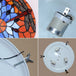 European - Style Tiffany Round Glass Ceiling Lights - Elegant Illumination For Restaurants