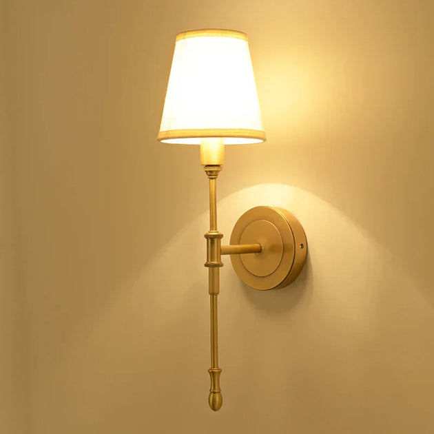 Nordic Copper Wall Lamp - Elegant Rural Decorative Lighting For Bedrooms Mirrors Corridors And