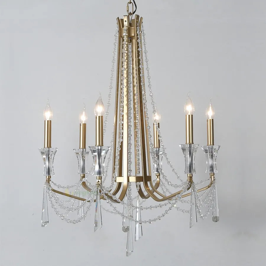 Nordic Style Crystal Chandelier Lighting - Elegance For Your Living Room Ceiling With French