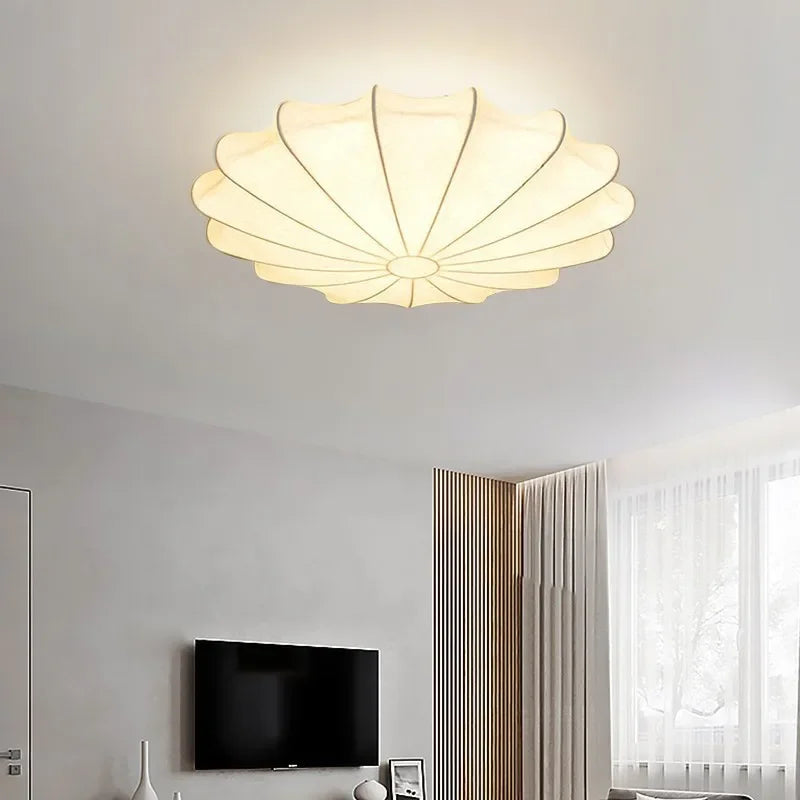 Danish Design Led Ceiling Light - Creative Fabric Chandelier For Elegant Home And Hospitality Decor