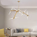 Modern Led Chandeliers - Gold And Black Ceiling Hanging Lighting Perfect For Dining Kitchen Living