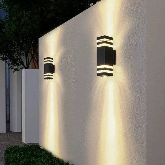 Versatile Outdoor Al Waterproof Wall Lamp - Illuminate Your Garden Courtyard And More With 6W Led