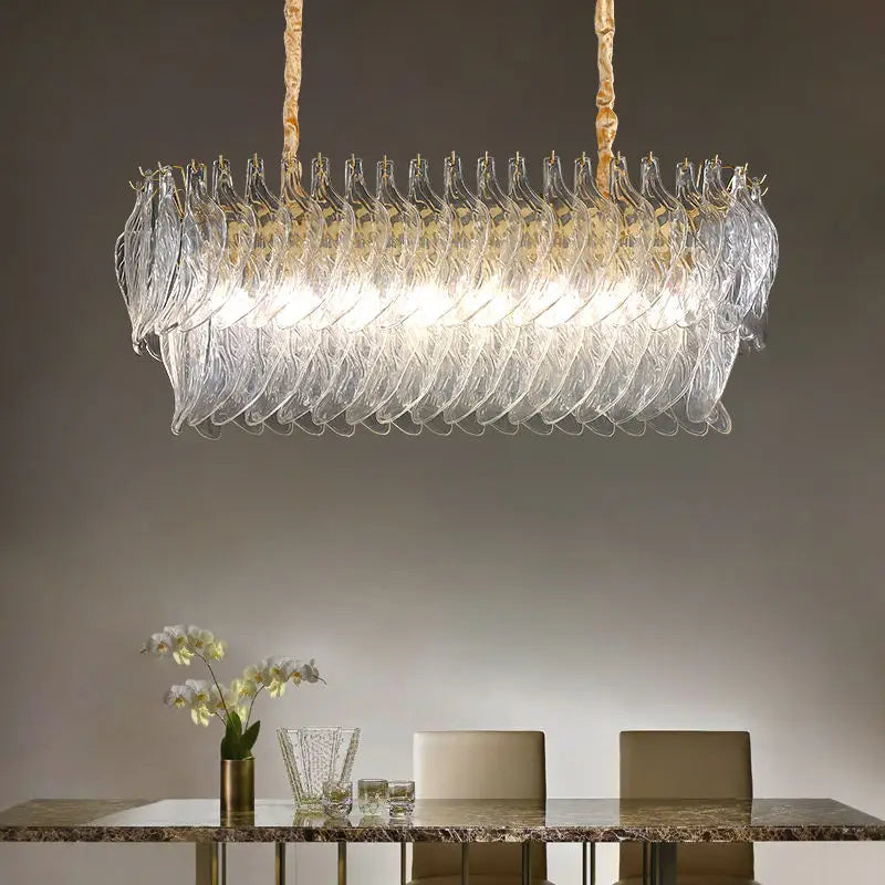 New Design Modern Style Golden Chandelier - Creative Artistry In Handmade Glass For Versatile