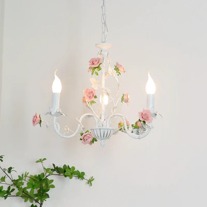 Charming Pastoral Style Chandelier - American Country Kid Chandeliers For Living Rooms Bedrooms