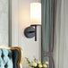 Modern Simple Bedroom Fabric Wall Lamp - Led Light For Corridor Aisle Study Bedside Fixtures Sconce