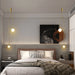 Modern Glass Ball Pendant Light - Led Bedside Hanging Lighting For Nordic Golden Luxury Decor In