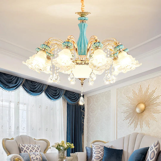 Elegant European - Style Crystal Chandelier - A Romantic And Fashionable Lighting Fixture For