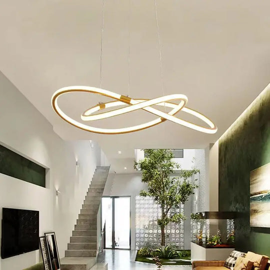 Modern Pendant Light With Remote Dimmable Control - Elegant Living Room Chandeliers Led Luminaire