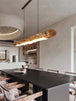 Chic Black Walnut Pendant Lights - Minimalist Wood Lighting For Dining Tables Kitchens And Home