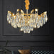 Modern Led Sunflower Crystal Ceiling Chandeliers - Bionic Elegance For Living And Dining Spaces