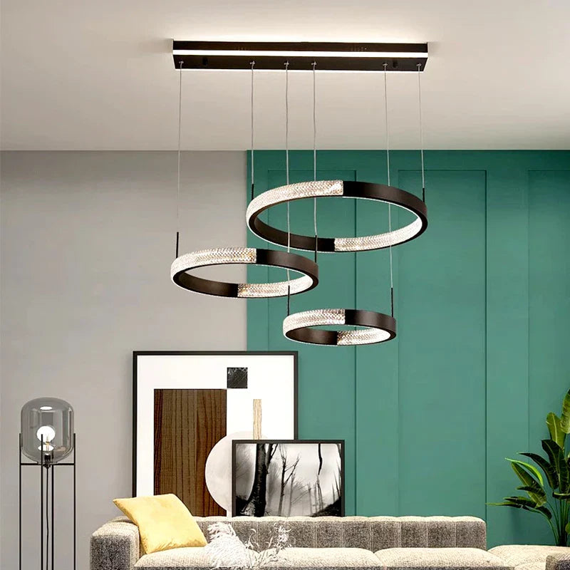 Led Chandeliers For Modern Dining Rooms - Stylish Indoor Lighting With Ceiling Lamp Pendant Lights