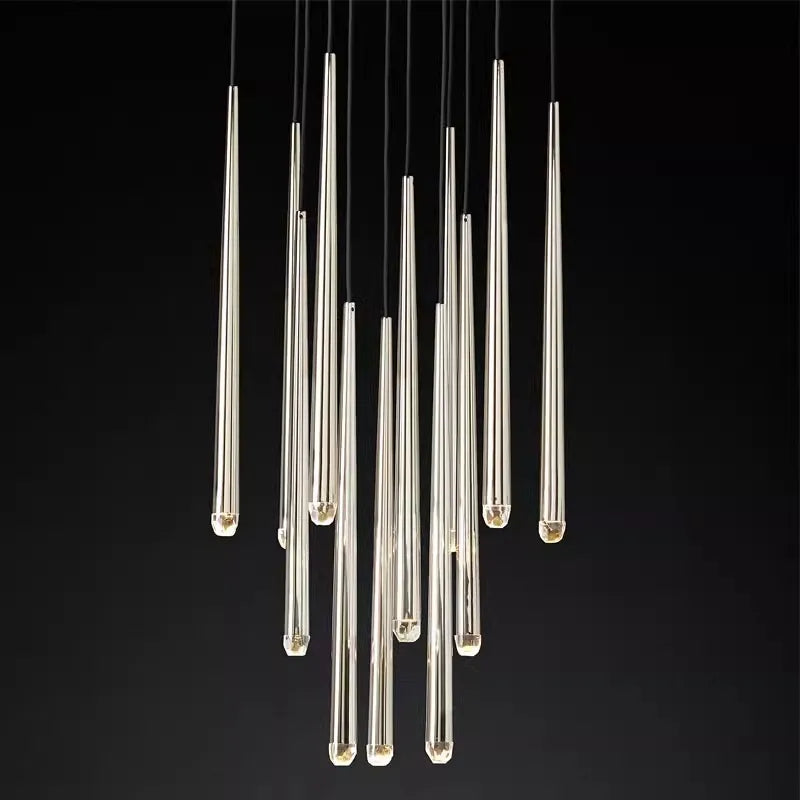 Trendy American Classic Crystal Chrome Chandelier - Led Hanging Lamp Pendant Lights