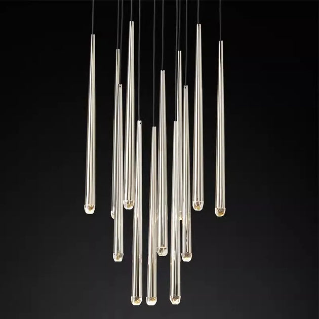 Trendy American Classic Crystal Chrome Chandelier - Led Hanging Lamp Pendant Lights