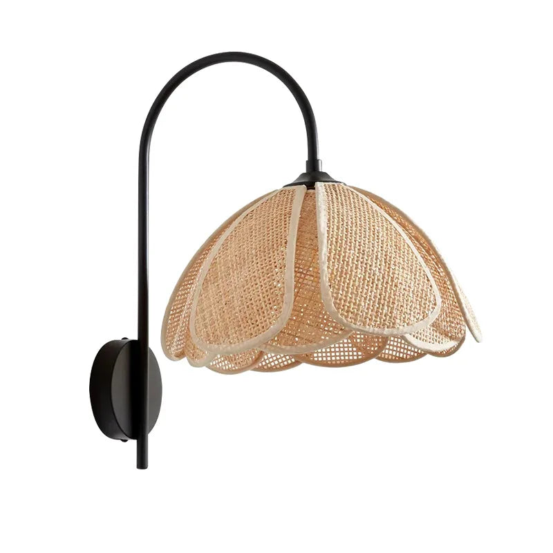 Korean Style Rattan Weaving Wall Lamp - Elegant Lighting For Foyers And Bedrooms Wall Lamp