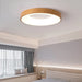 Modern Led Wood Grain Ceiling Lamp - Stylish Room Decoration For Every Space Ceiling Light