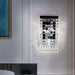 Contemporary Crystal Led Chandelier - Luxury Rectangular K9 Pendant Lamp With Personality For